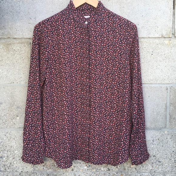 LOFT ruffle crew neck top - Picture 2 of 14